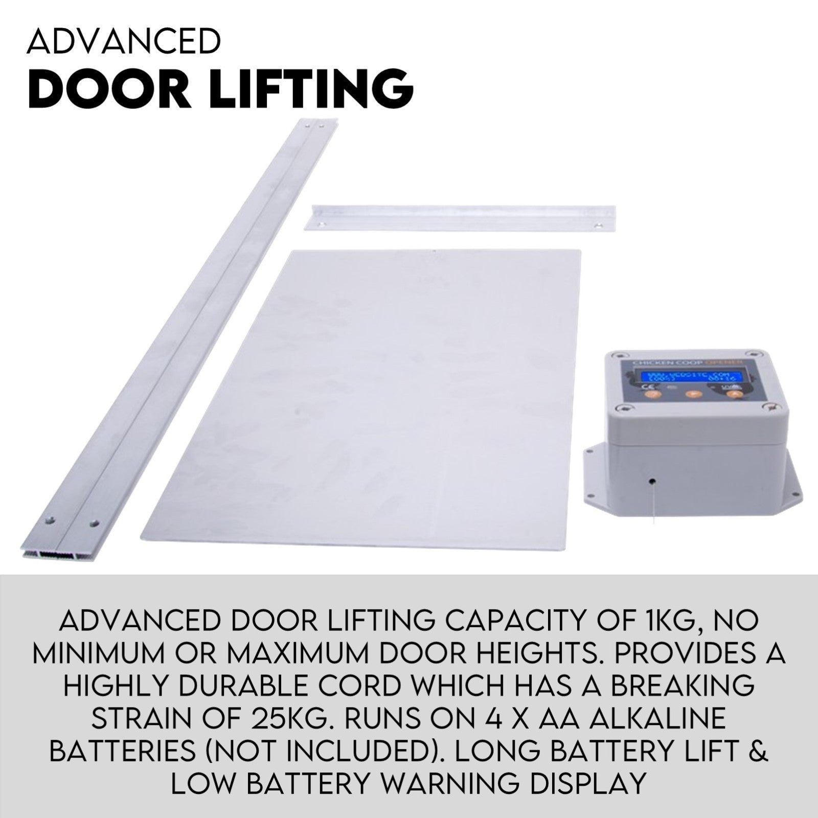 Automatic Chicken Coop Door Opener Cage Closer Timer and Light Sensor - Image 3