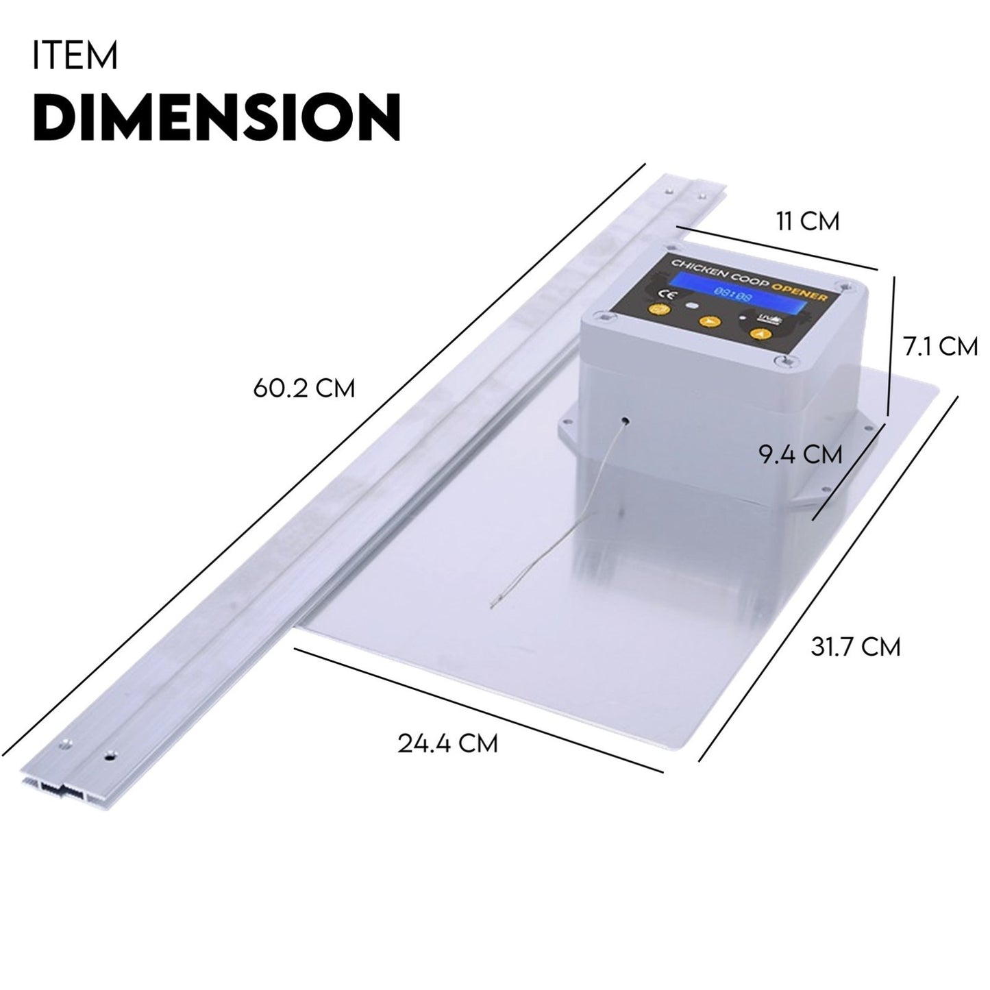 Automatic Chicken Coop Door Opener Cage Closer Timer and Light Sensor - Image 7