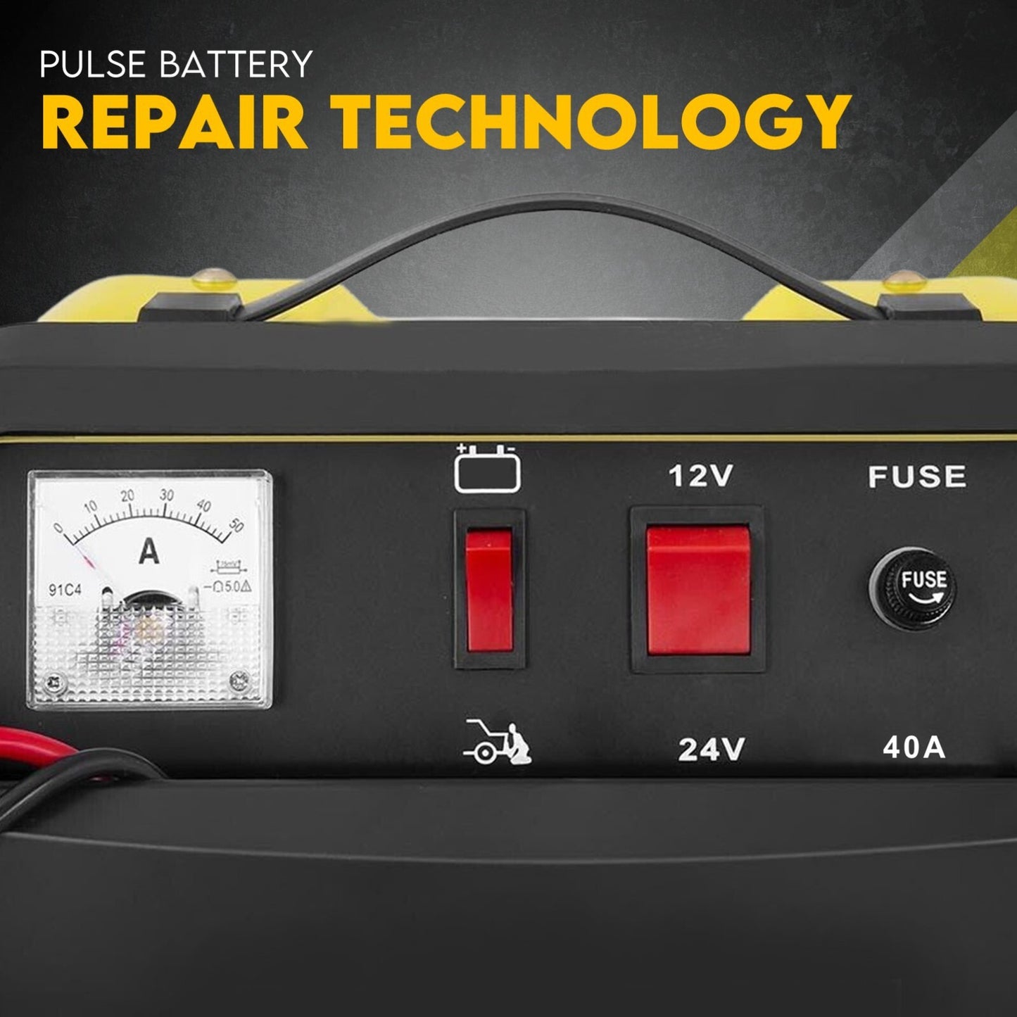 2IN1 Car Battery Charger Jump Starter 12 24V 40A ATV Boat Tractor - Image 2