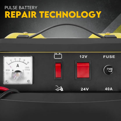 2IN1 Car Battery Charger Jump Starter 12 24V 40A ATV Boat Tractor - Image 2