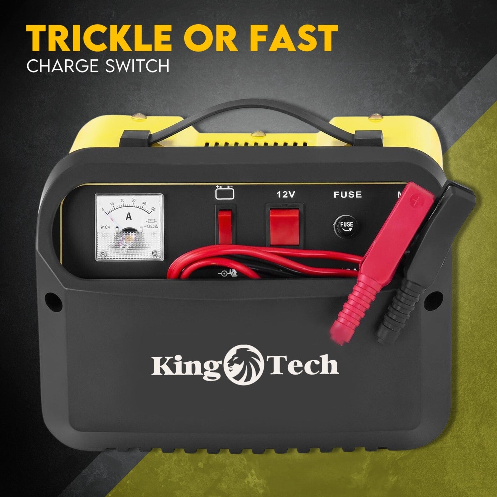 2IN1 Car Battery Charger Jump Starter 12 24V 40A ATV Boat Tractor - Image 3