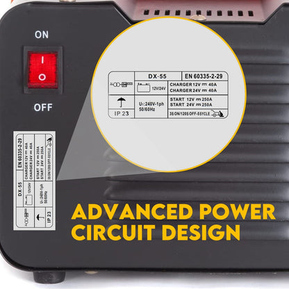 2IN1 Car Battery Charger Jump Starter 12 24V 40A ATV Boat Tractor - Image 5