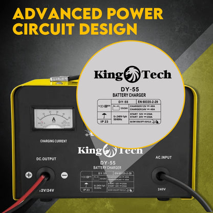 Car Battery Charger 2 in 1 40A 12V 24V For Car ATV Boat Caravan Motorcycle 2in1 - Image 5