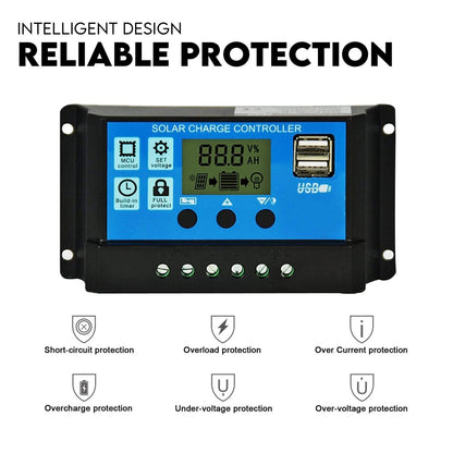 Full Solar Automatic 40W Double Swing Gate Opener Remote Keypad Control - Image 3