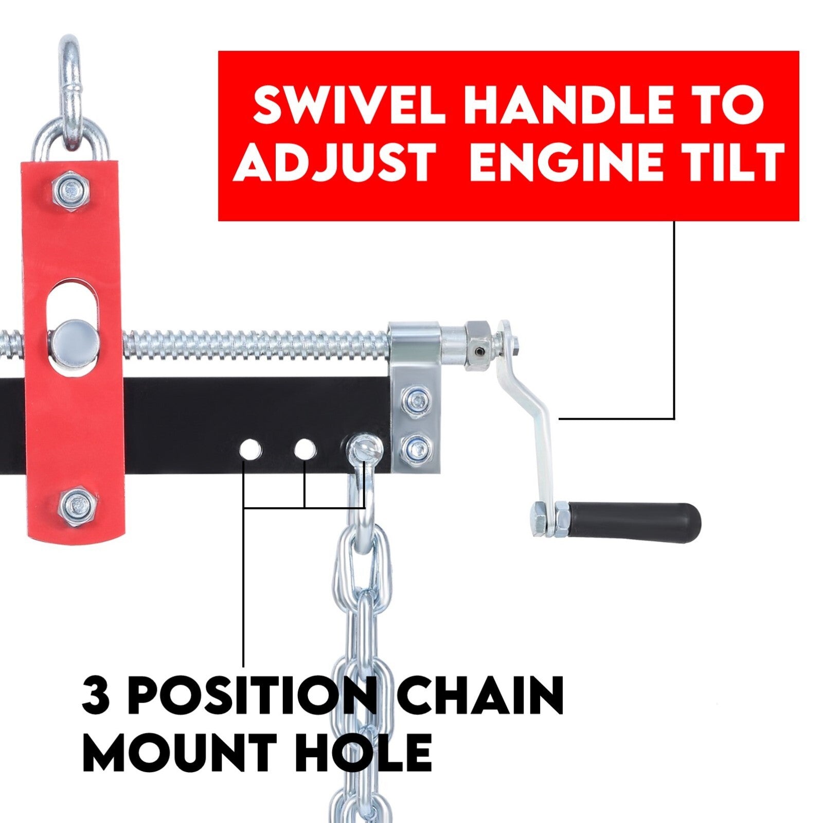 Engine Leveler Balancer Load Shop Crane Hoist Chain Lift Loading Leveller 2000lb - 907kg - Image 4