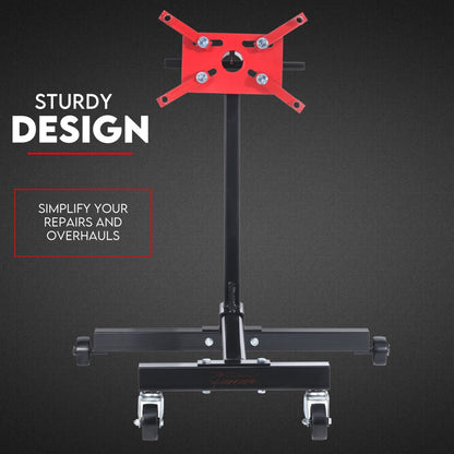 Engine Stand H Frame 450kg 1000lb Industrial Workshop Cars Auto Motor 4 Wheels - Image 9