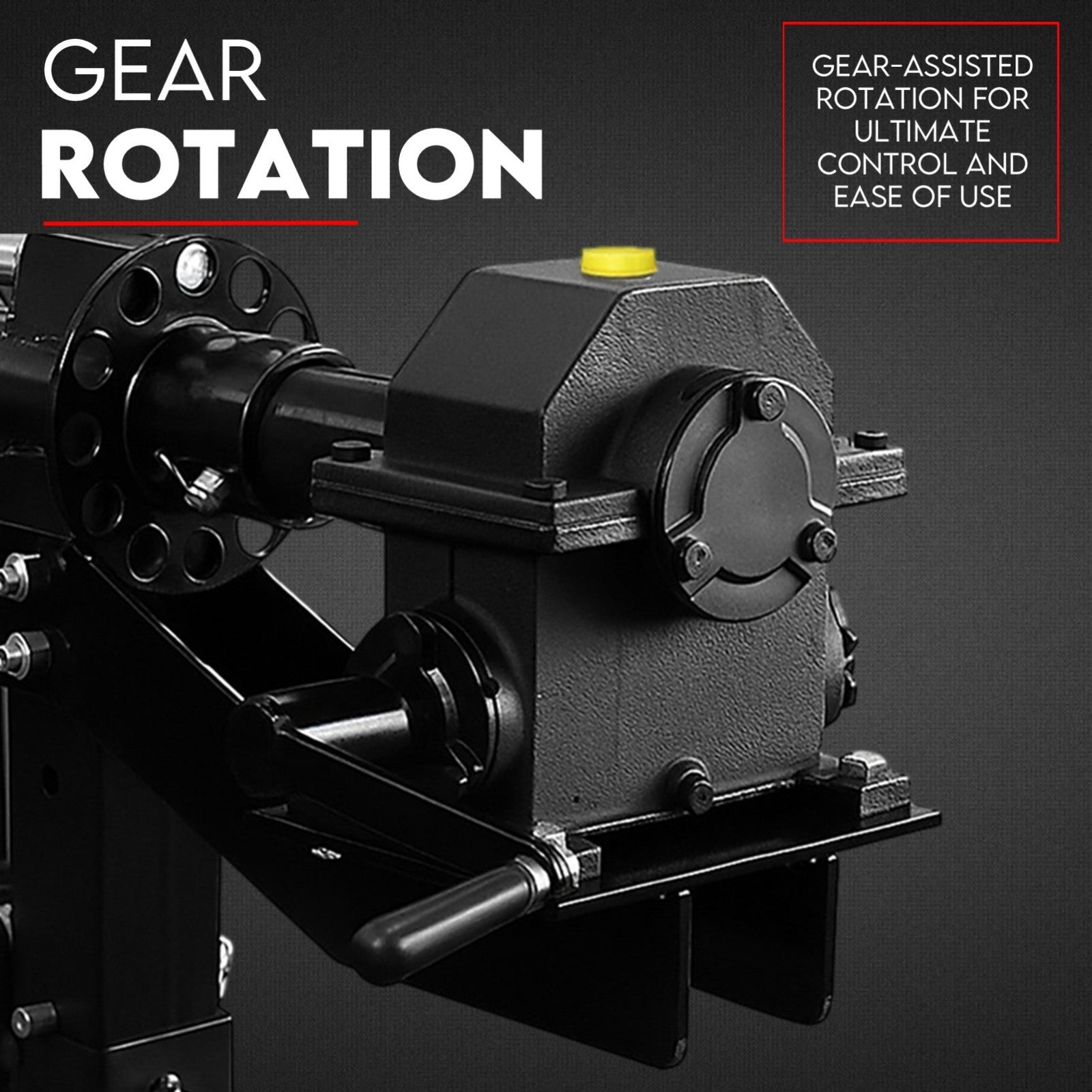 Gear Box Drive Rotation Conversion Kit for Car Rotisserie 4500LBS Auto Repair - Image 3