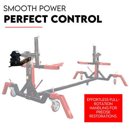 Gear Box Drive Rotation Conversion Kit for Car Rotisserie 4500LBS Auto Repair - Image 6