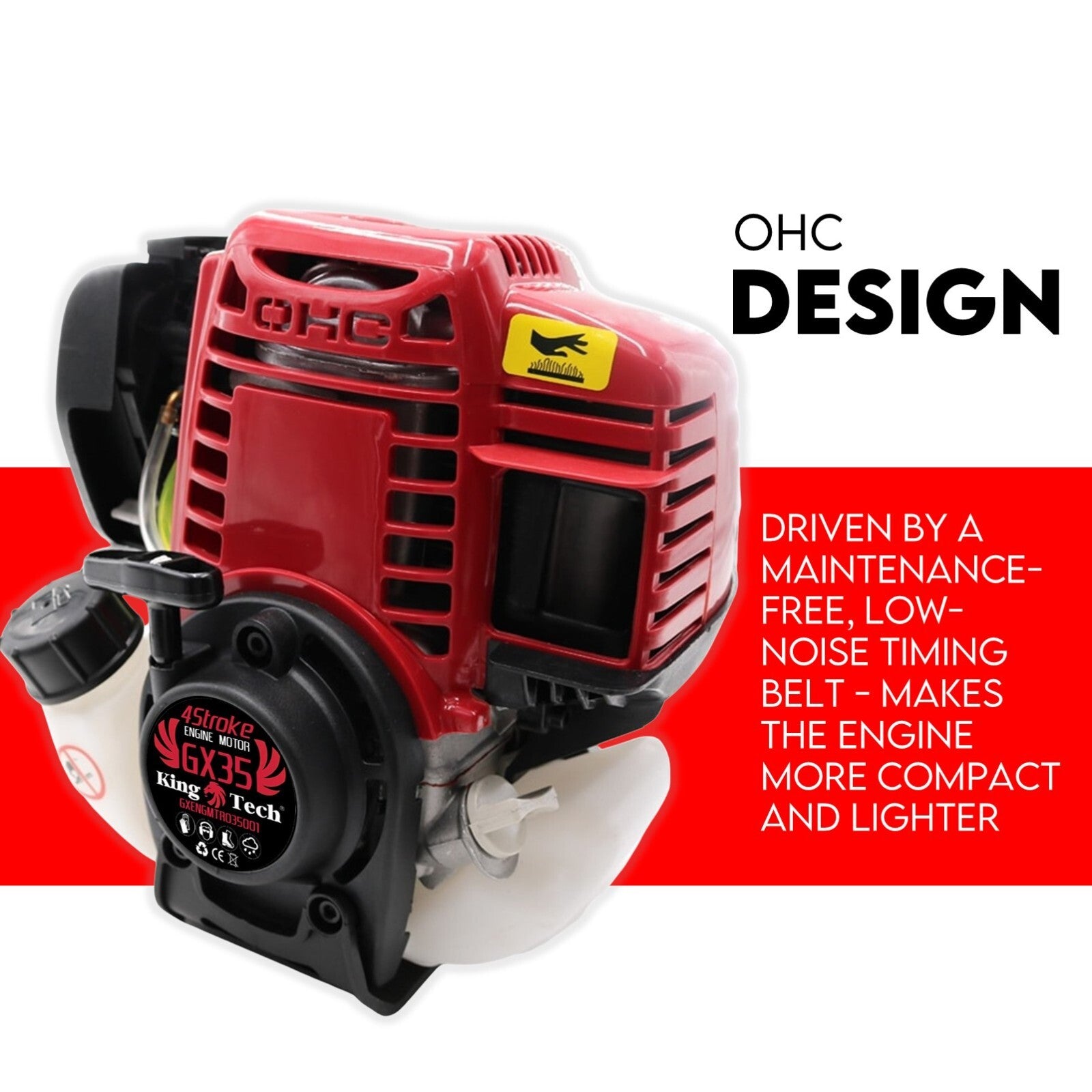 4 Stroke Engine Honda GX35 Copy Motor Brushcutter Trimmer Brush Cutter - Image 4