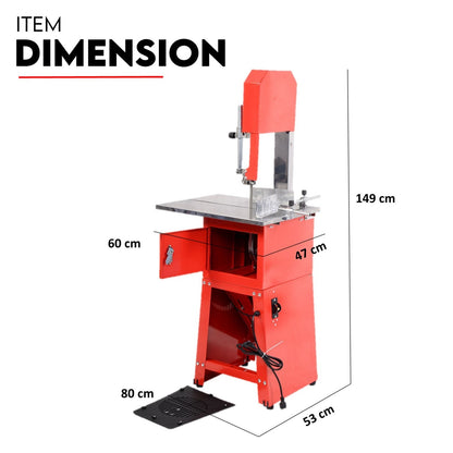 10" Meat Bandsaw Cutting Table & Mincer Band Saw Sausage Grinder Filler - Image 8