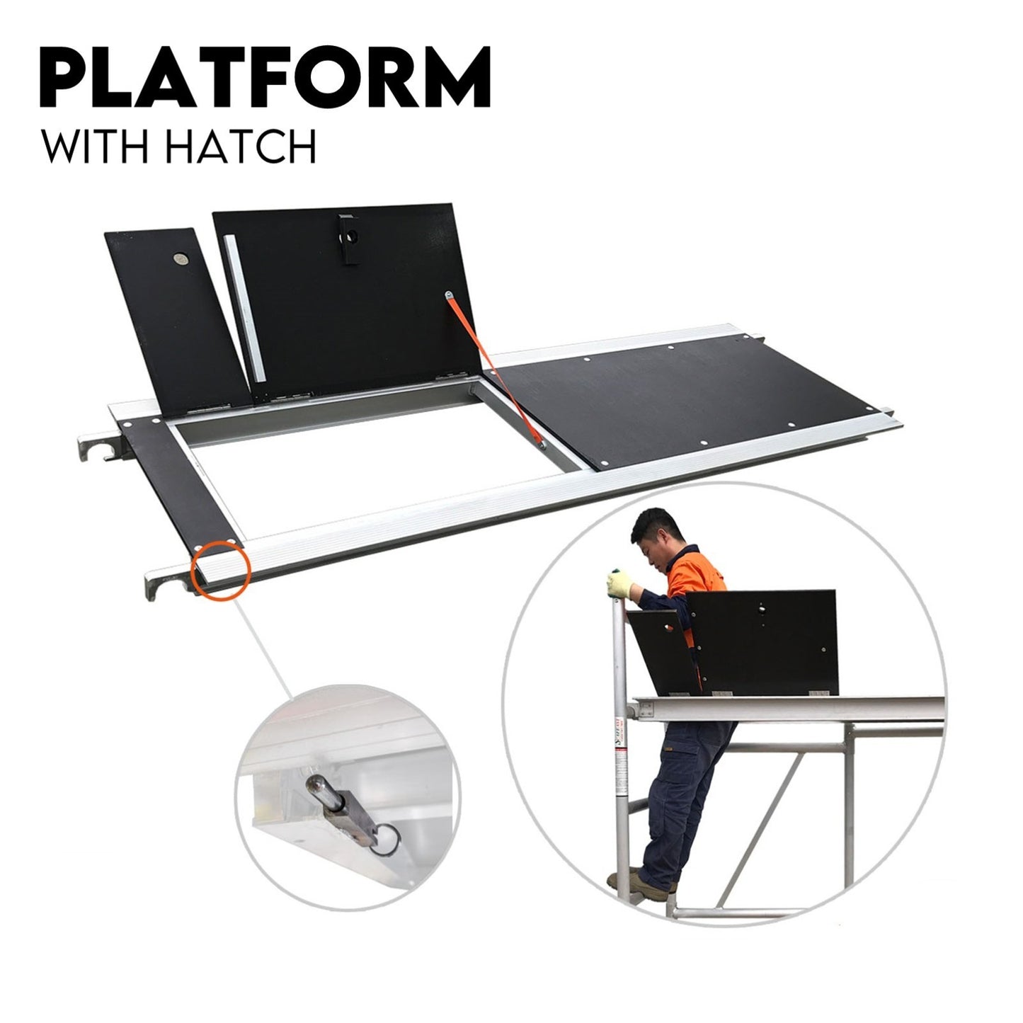 3M Mobile Scaffold Aluminium 225KG Capacity Portable Safety Platform - Image 5