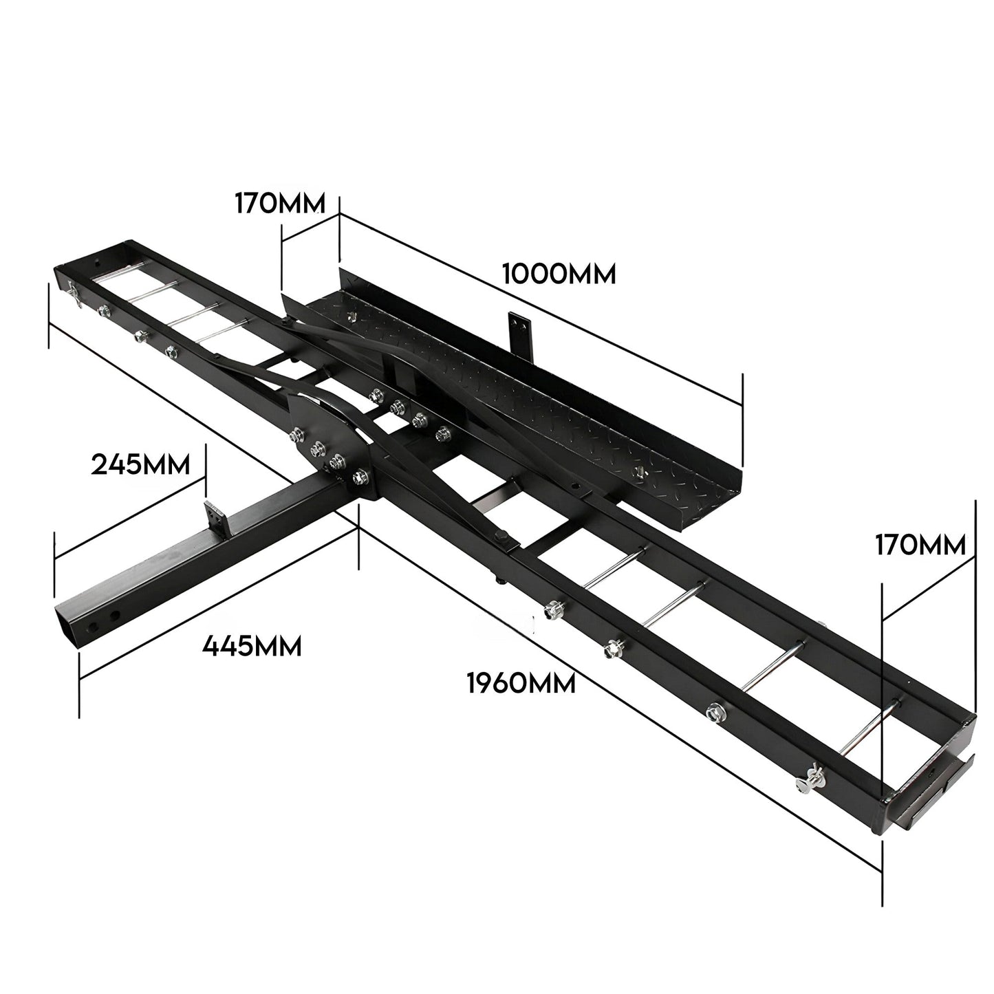 227kg Motorcycle Motorbike Carrier Hauler Hitch Mount Rack Tow Bar - Image 8