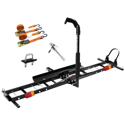 Motorcycle Motorbike Carrier Rack 2" Towbar Arm Dirt Bike Ramp Brake Lights - Image 2