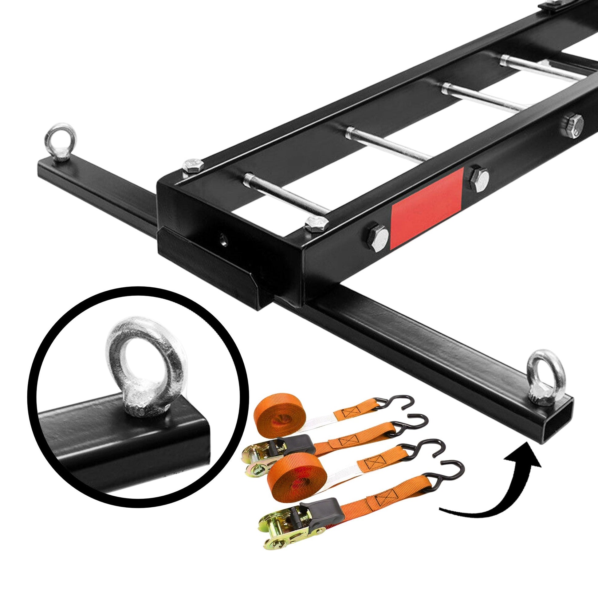 Motorcycle Motorbike Carrier Rack 2" Towbar Arm Dirt Bike Ramp Brake Lights - Image 3