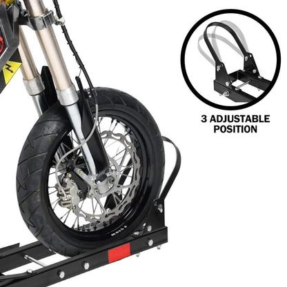Motorcycle Motorbike Carrier Rack 2" Towbar Arm Dirt Bike Ramp Brake Lights - Image 5