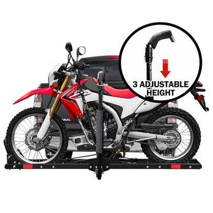 Motorcycle Motorbike Carrier Rack 2" Towbar Arm Dirt Bike Ramp Brake Lights - Image 9
