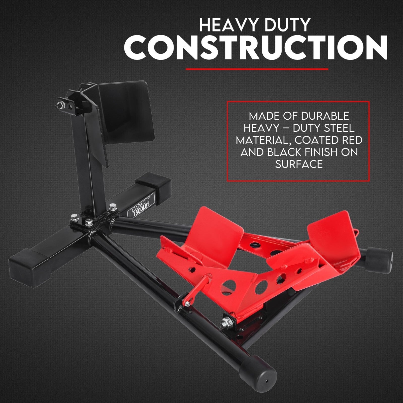 Front Wheel Stand Clamp Chock Motorcycle Stand Trailer Stand Bike - Image 2