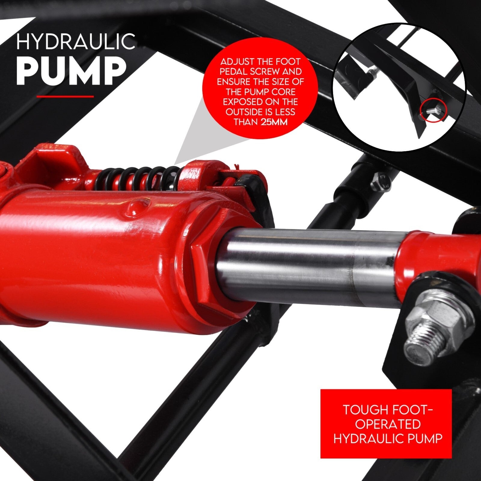 500Kg Hydraulic Motorcycle Lift Motorbike Stand Bike Jack Hoist Lift Table - Image 8