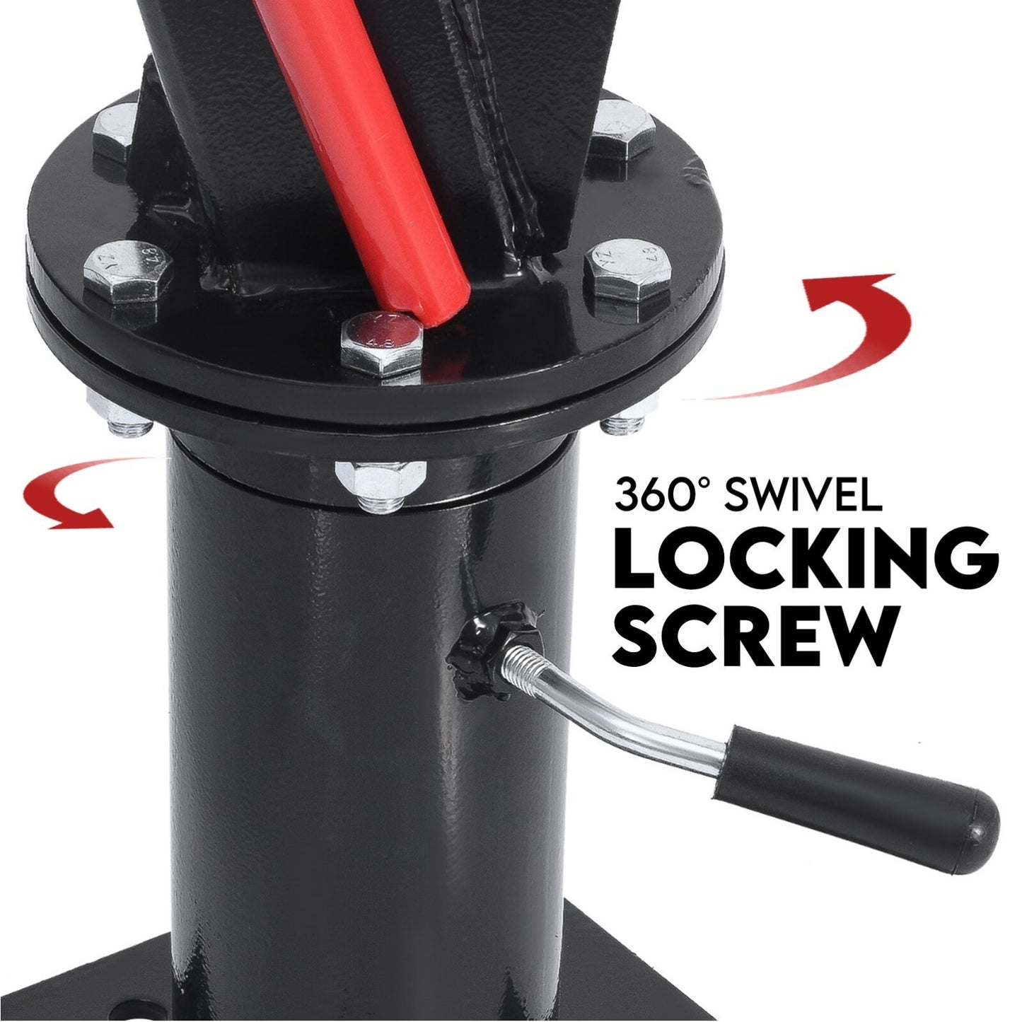 900kg Swivel Hydraulic Crane Hoist Jack UTE Trailer Truck Winch Pick up Lift - Image 5