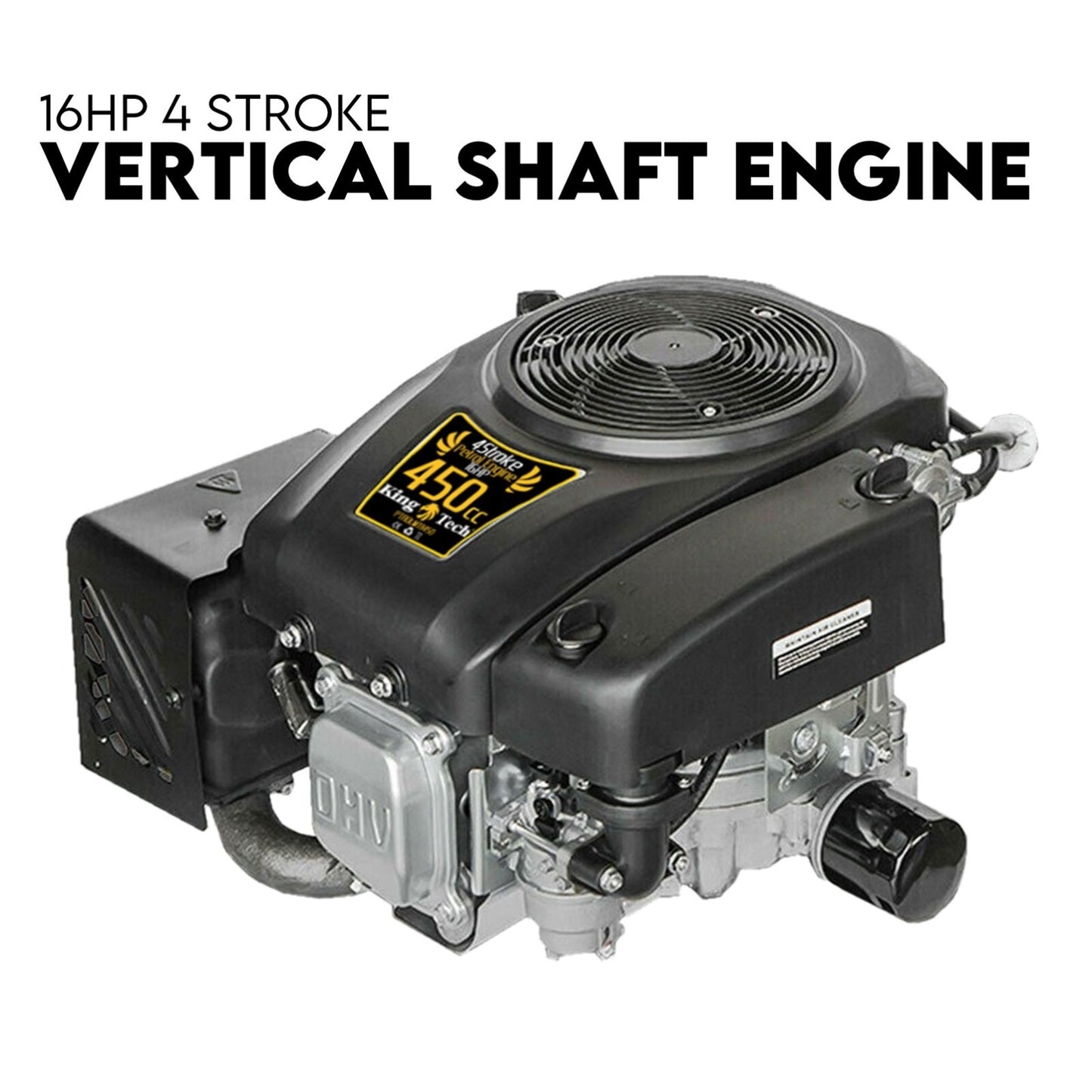 16HP Vertical Shaft Lawn Mower Engine Petrol 4 Stroke Ride on Motor OHV