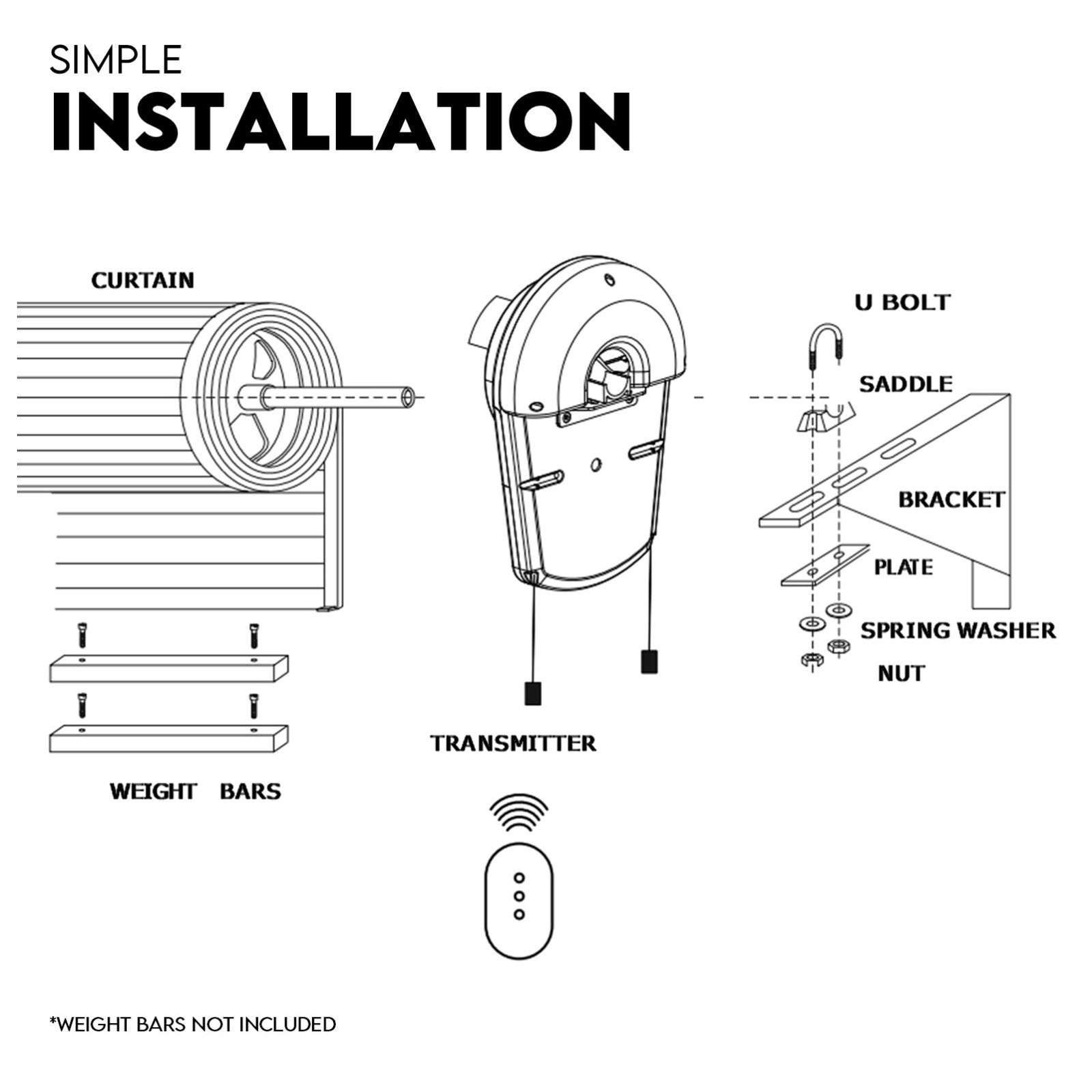 1200N Automatic Roller Door Opener Garage Motor 4x Remote 22m² Rolling - Image 8