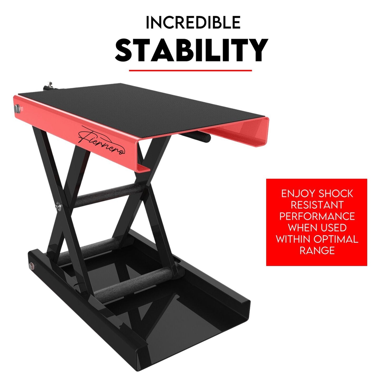 500kg Motorcycle Lift Scissor Jack Work Stand Motorbike Heavy Duty Bike - Image 4