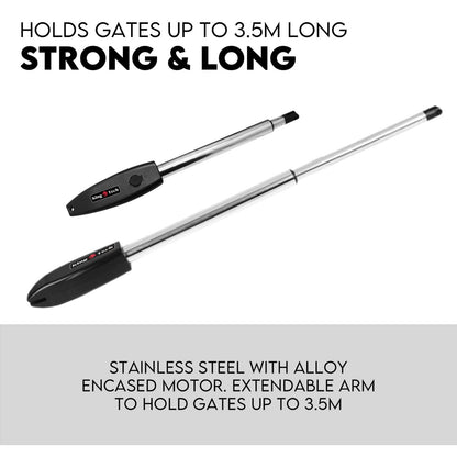 40W Full Solar Powered Automatic Remote Single Swing Gate Opener Battery - Image 6