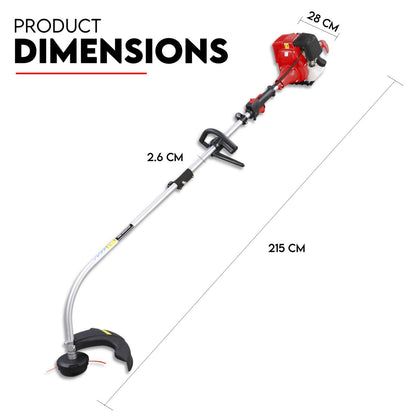 4 Stroke Curved Shaft Split Line Trimmer Whipper Snipper Cutter Garden Tool - Image 8