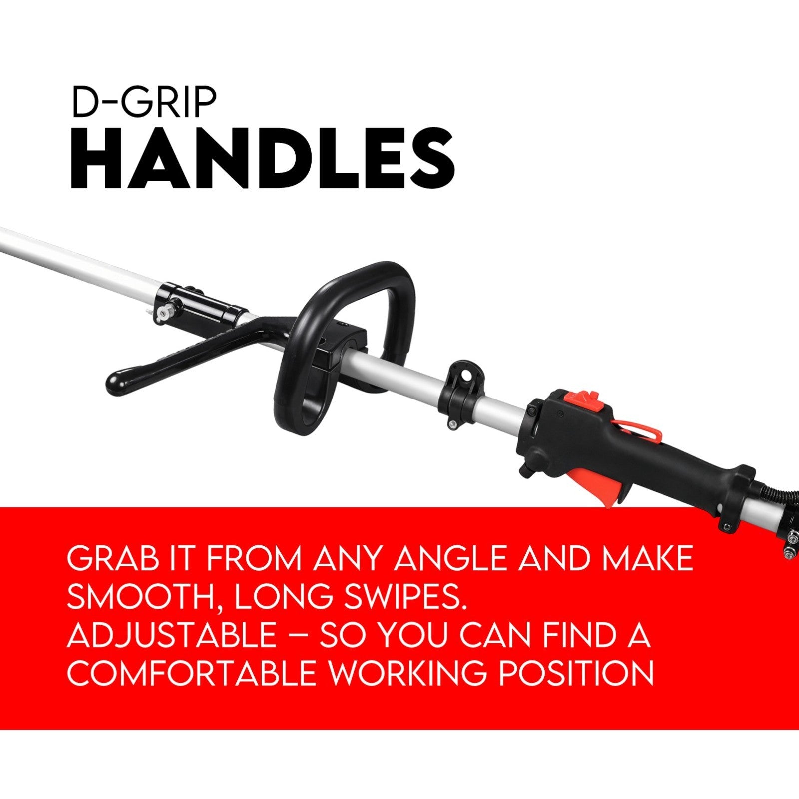 Whipper Snipper Straight Shaft Line Trimmer 31CC Pole Brush Cutter 4 STROKE - Image 4