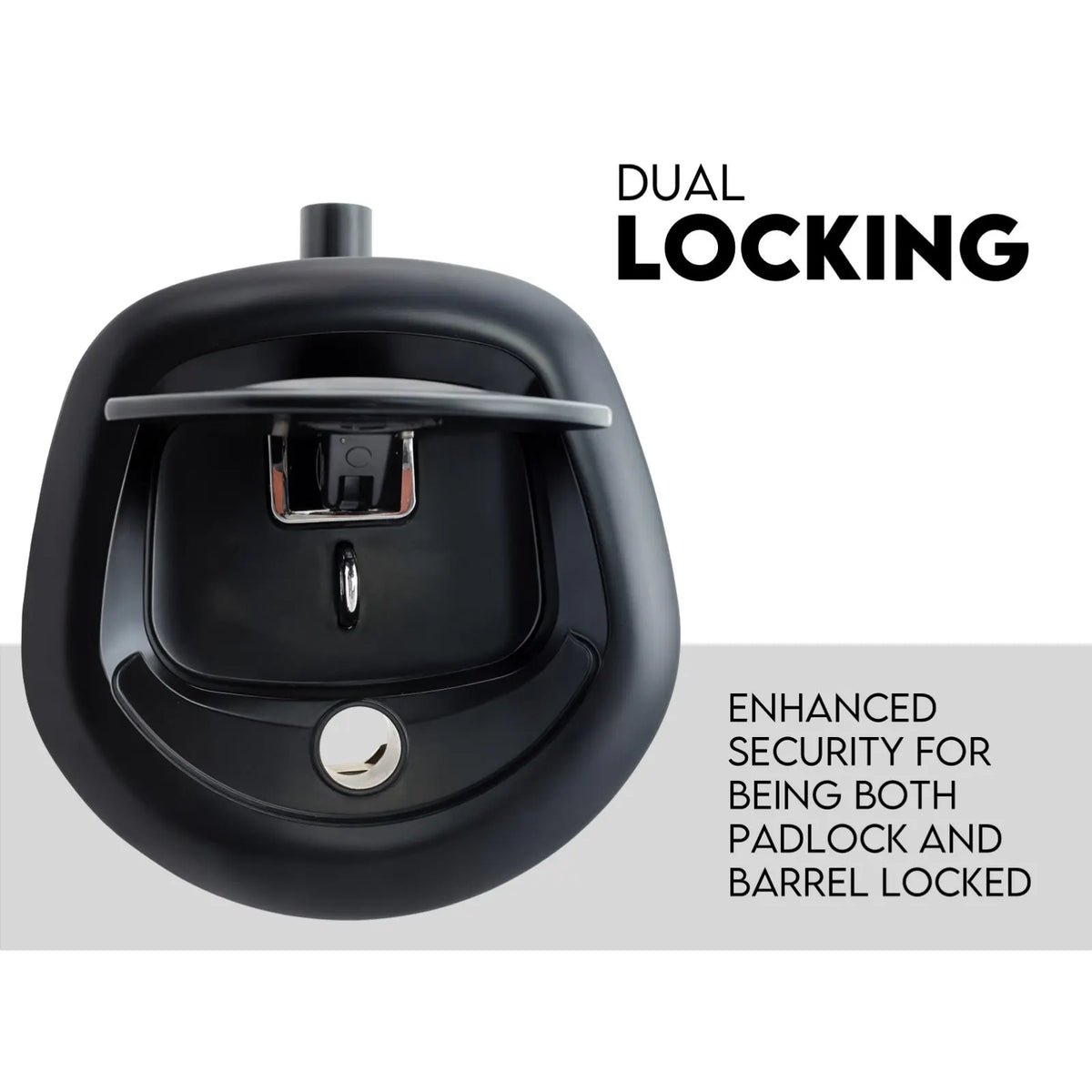 Black Whale Tail T Handle Lock Latch/Compression Lock Trailer Ute Toolbox - Image 5