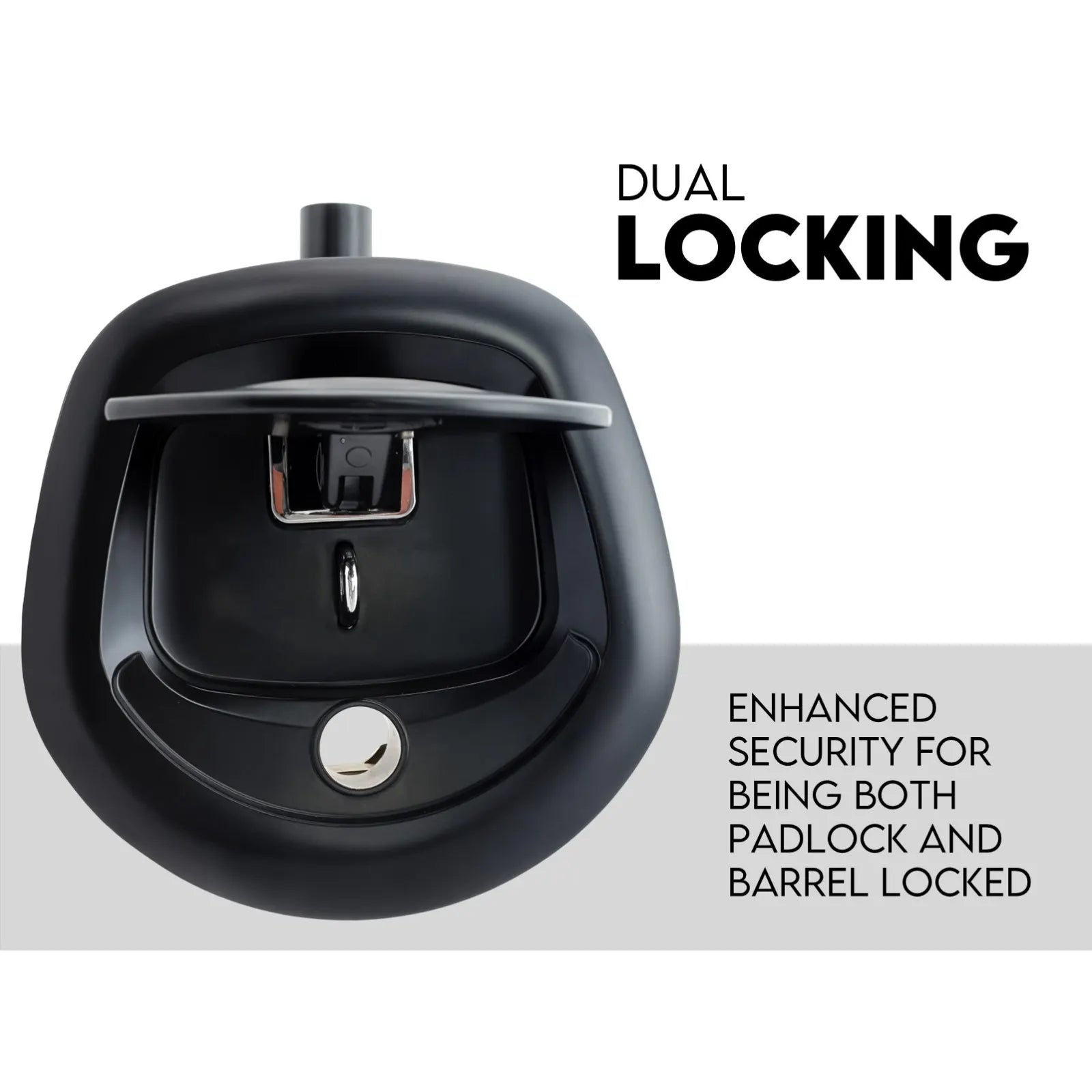 Black Whale Tail T Handle Lock Latch/Compression Lock Trailer Ute Toolbox - Image 5