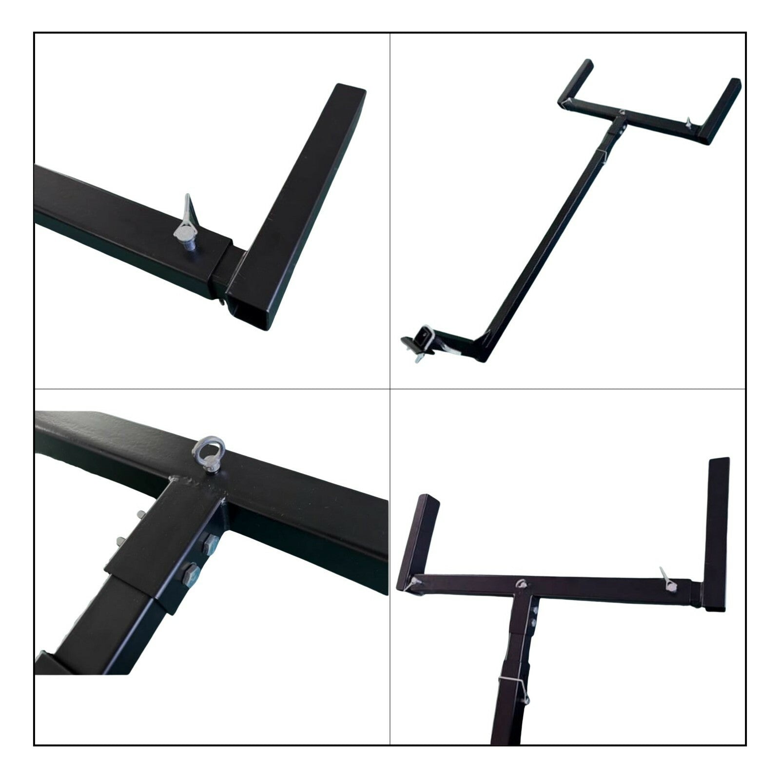 Tow Ladder 2" Tow Bar Hitch Mount Ladder Roof Rack Bar Extension Timber Kayak - Image 3