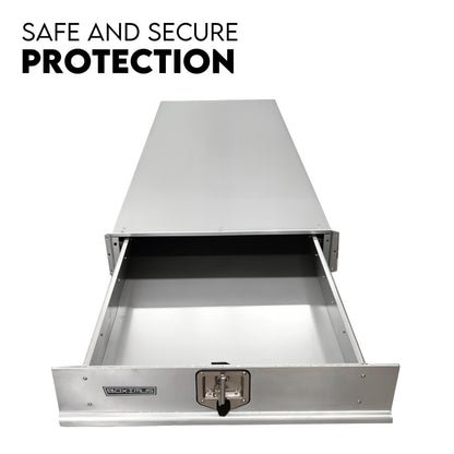 Under Tray Tool Box Trundle Drawer 1500 mm UTE Drawer Dual Extra Cab Toolbox - Image 2