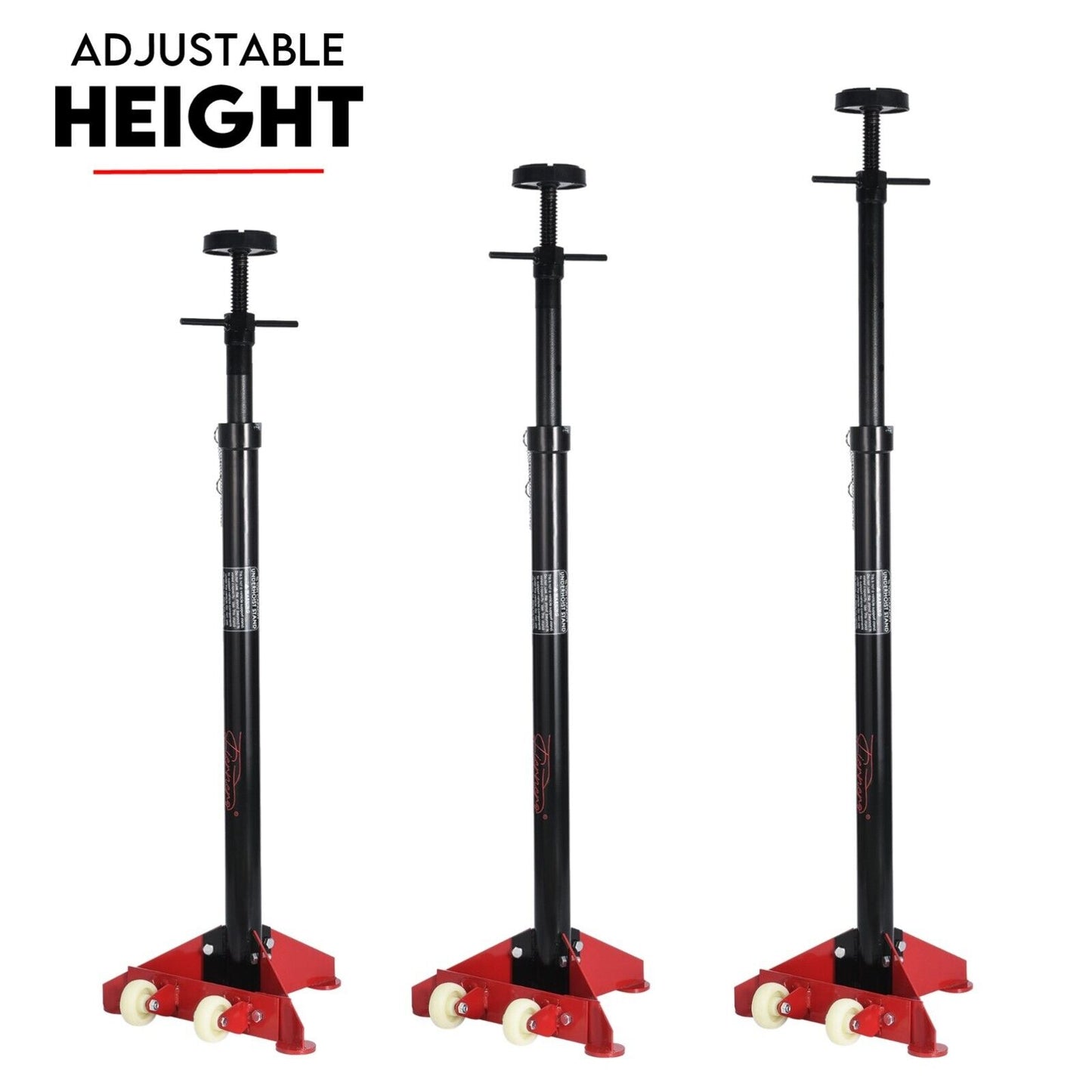 HIGH UNDER CAR SUPPORT STAND TALL AXLE JACK SUPPORT UNDER HOIST STAND LIFTER RAM - Image 5