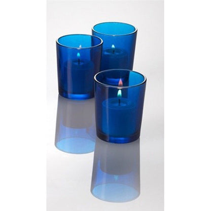 40 Pack Blue Glass Votive Tealight Candle Holders House Party Centerpiece Xmas Wedding Decor Glass Candlestick Party Decorations Bridal Baby Shower Event - Image 3