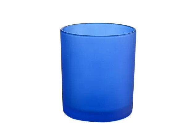 10 Pack Blue Frosted Glass Votive Tealight Candle Holders House Party Centerpiece Xmas Wedding Decor Glass Candlestick Party Decorations Bridal Baby Shower Event - Image 3