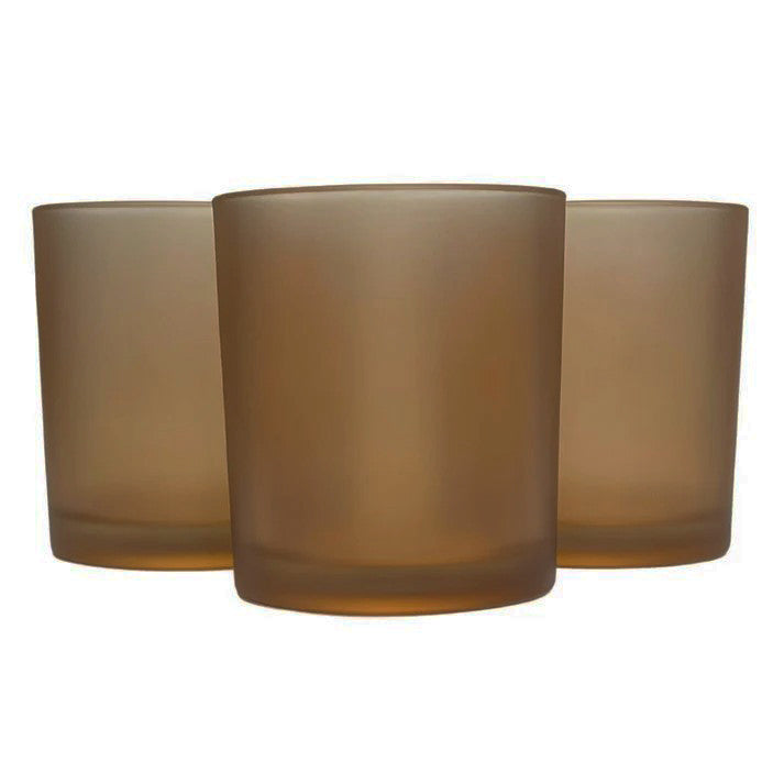 40 Pack Brown Frosted Glass Votive Tealight Candle Holders House Party Centerpiece Xmas Wedding Decor Glass Candlestick Party Decorations Bridal Valentines Event - Image 4