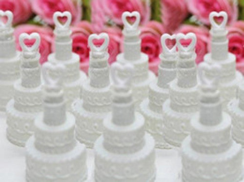 50 Pack Wedding Cake Blow Bubble Bottles White Plastic 6cm High Bomboniere Favour Guest Gift - Image 6