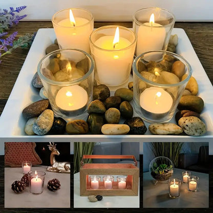 10 Pack Glass tealight Holder Festival Decor Wedding Propose Parties Holiday and Home Decor - Image 4