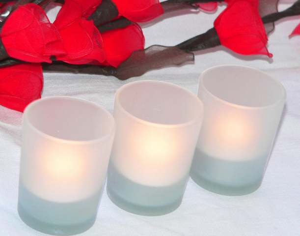 20 Pack Frosted White Glass Votive Candle Holders for Candle Making Kit Tealight Candles Cup Home Decoration - Image 5