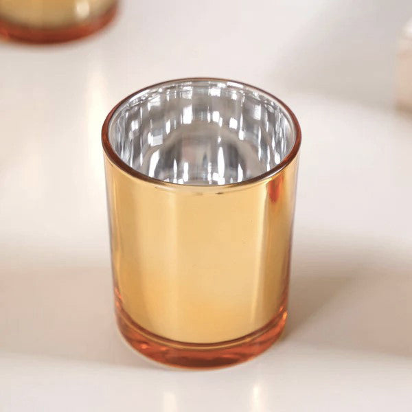 10 Pack Gold Votive Tealight Candle Holders Valentines Day Mercury  Wedding Decor Glass Candlestick Party Decorations Bridal Baby Shower Event - Image 5
