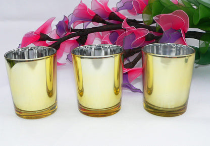 10 Pack Gold Votive Tealight Candle Holders Valentines Day Mercury  Wedding Decor Glass Candlestick Party Decorations Bridal Baby Shower Event - Image 7