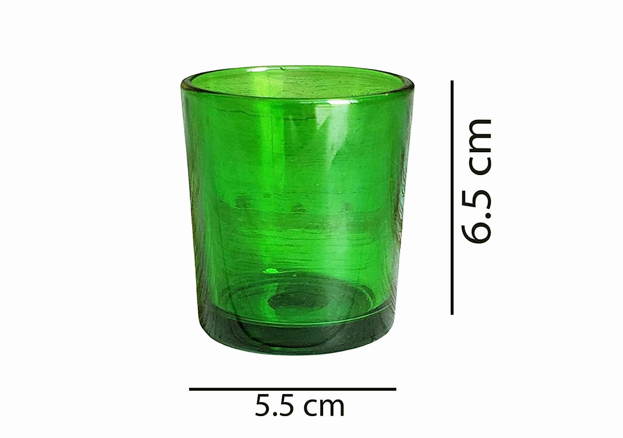 20 Pack Green Glass Votive Candle Holders Table Centreoieces  Xmas Wedding Anniversary Event Recption Party Function or Home Decor - Image 5