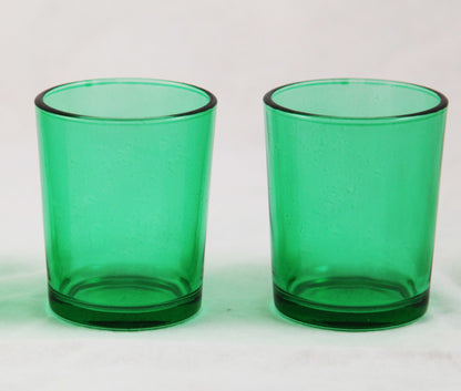 20 Pack Green Glass Votive Candle Holders Table Centreoieces  Xmas Wedding Anniversary Event Recption Party Function or Home Decor - Image 6