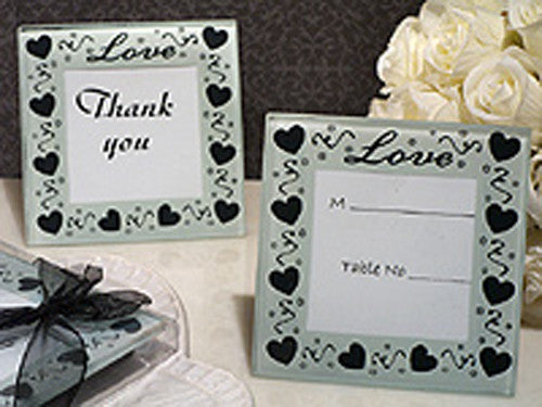 20 Pack Wedding Coasters Glass Square Photo Frame Bomboniere Favour 9x9cm - 2 Frames per Pack - Image 2
