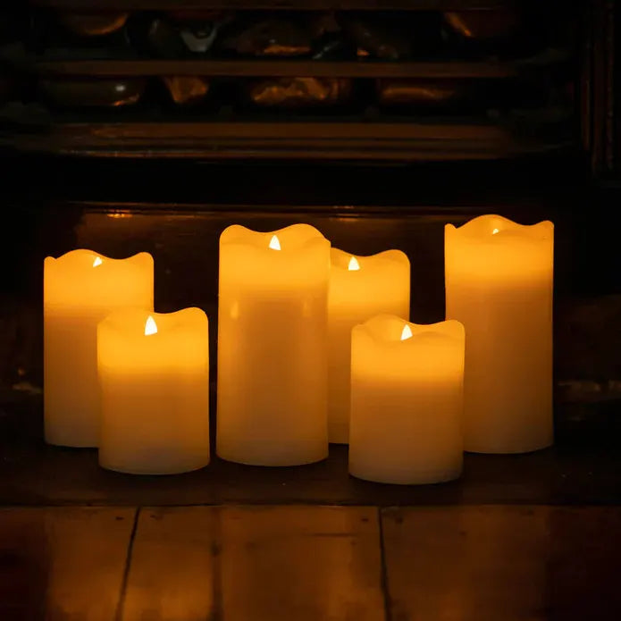 1 Pcs LED Block Pillar Candle White Flameless Safe Indoor Battery Power Party Home Decor Wedding Xmas Table Centrepiece - Image 4