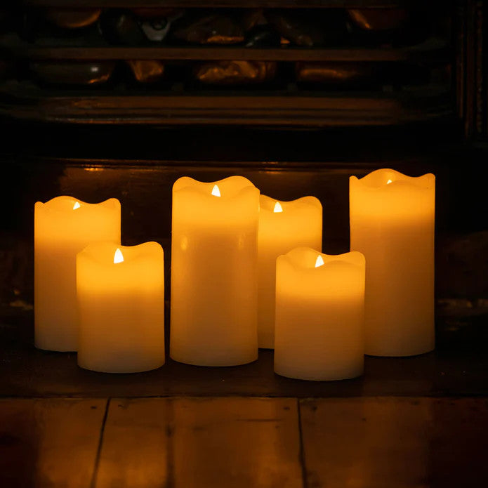 50 Pcs LED Block Pillar Candle White Flameless Safe Indoor Battery Power Party Home Decor Wedding Xmas Table Centrepiece - Image 4