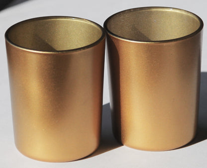 10 Pack Matt Gold Glass Votive Candle Holders Table Centreoieces  Xmas Wedding Anniversary Event Recption Party Function or Home Decor - Image 3
