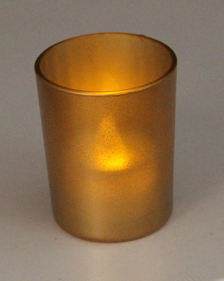 20 Pack Matt Gold Glass Votive Candle Holders Table Centreoieces  Xmas Wedding Anniversary Event Recption Party Function or Home Decor - Image 2