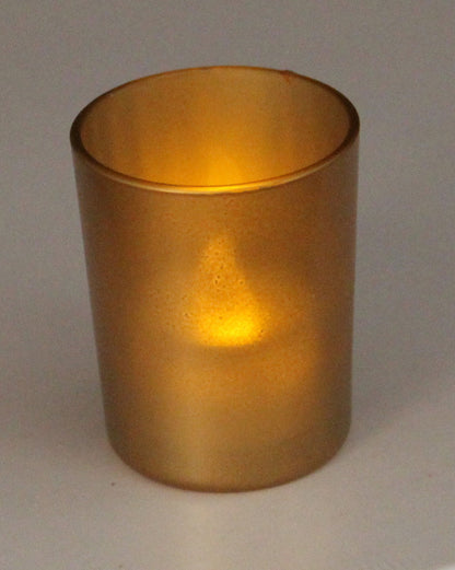 20 Pack Matt Gold Glass Votive Candle Holders Table Centreoieces  Xmas Wedding Anniversary Event Recption Party Function or Home Decor - Image 2